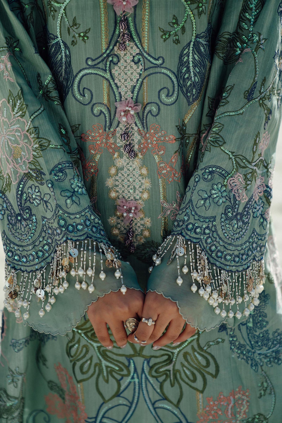 Sana Safinaz | Winter Shawl 24 | S241-005A-3CP -  Sana Safinaz Ladies Clothes - Original Designer Dress - House of Maryam