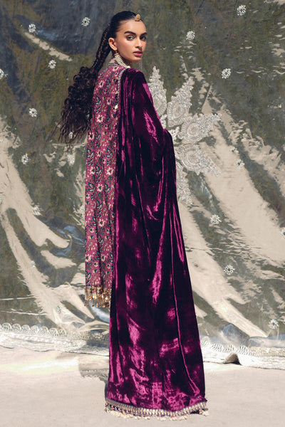 Sana Safinaz | Winter Shawl 24 | Velvet S241-006A-3CP -  Sana Safinaz Ladies Clothes - Original Designer Dress - House of Maryam