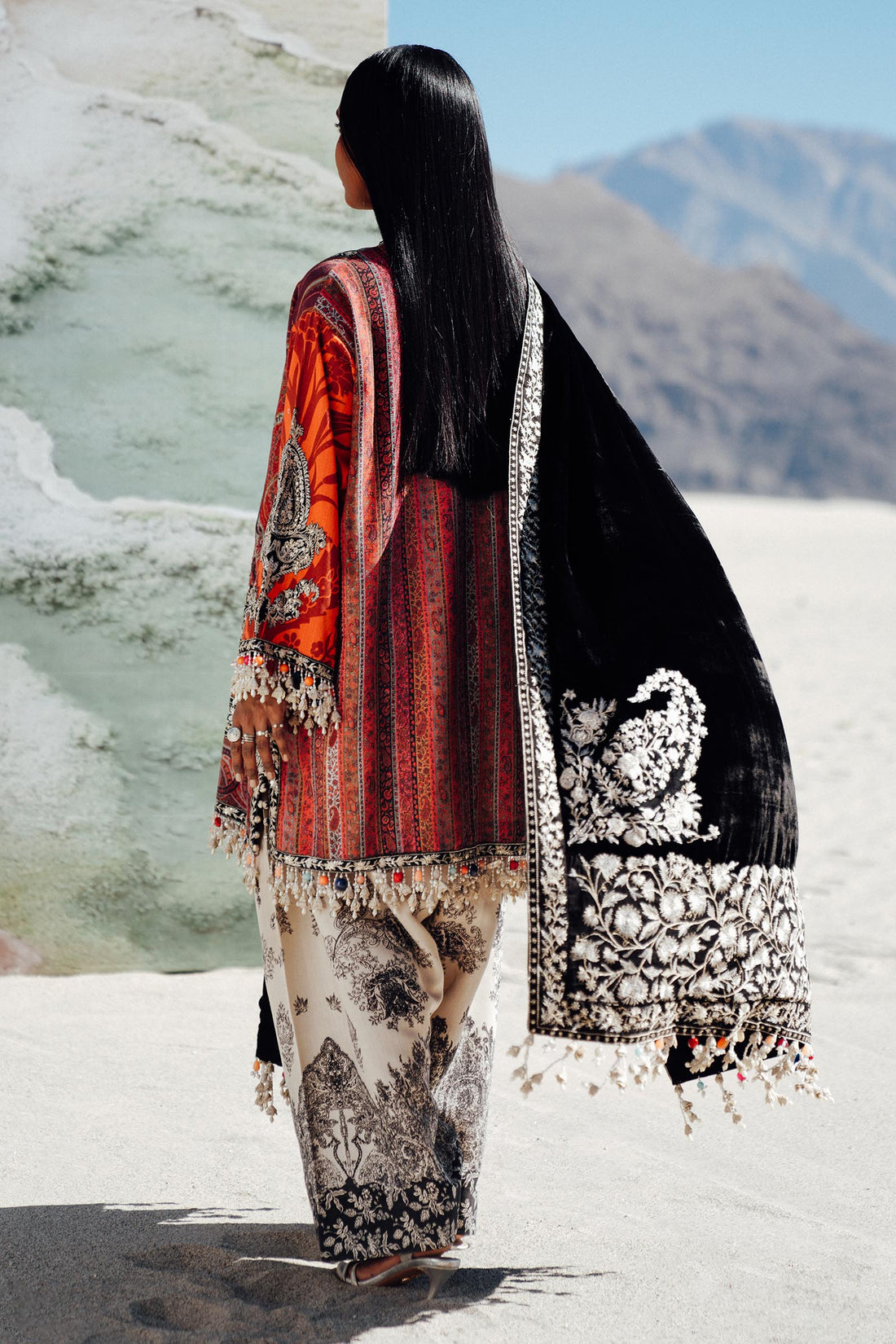 Sana Safinaz | Winter Shawl 24 | V241-007-3CP -  Sana Safinaz Ladies Clothes -  House of Maryam