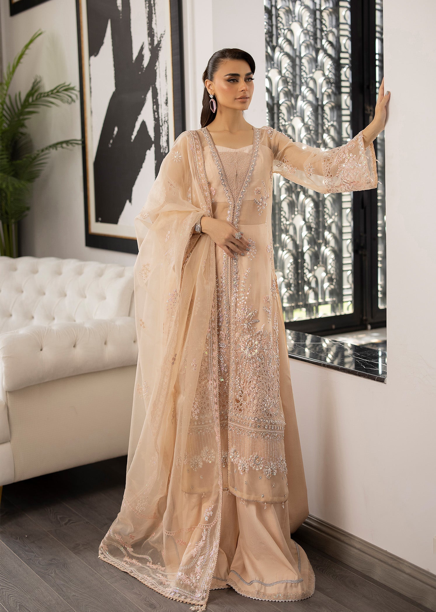 Sardinia | La More 24 | Peach Blossom by Designer Sardinia - House of Maryam - Pakistani Designer Ethnic Wear in {{ shop.shopifyCountryName }}