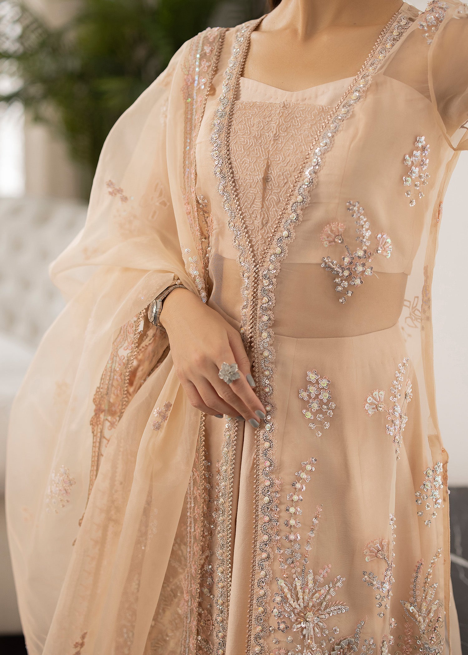 Sardinia | La More 24 | Peach Blossom by Designer Sardinia - House of Maryam - Pakistani Designer Ethnic Wear in {{ shop.shopifyCountryName }}