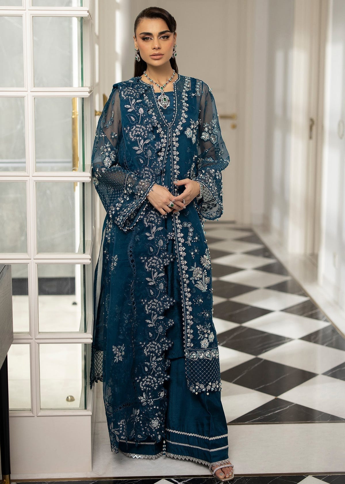 Sardinia | La More 24 | Blue Mirage -  Sardinia Ladies Clothes - Original Designer Dress - House of Maryam