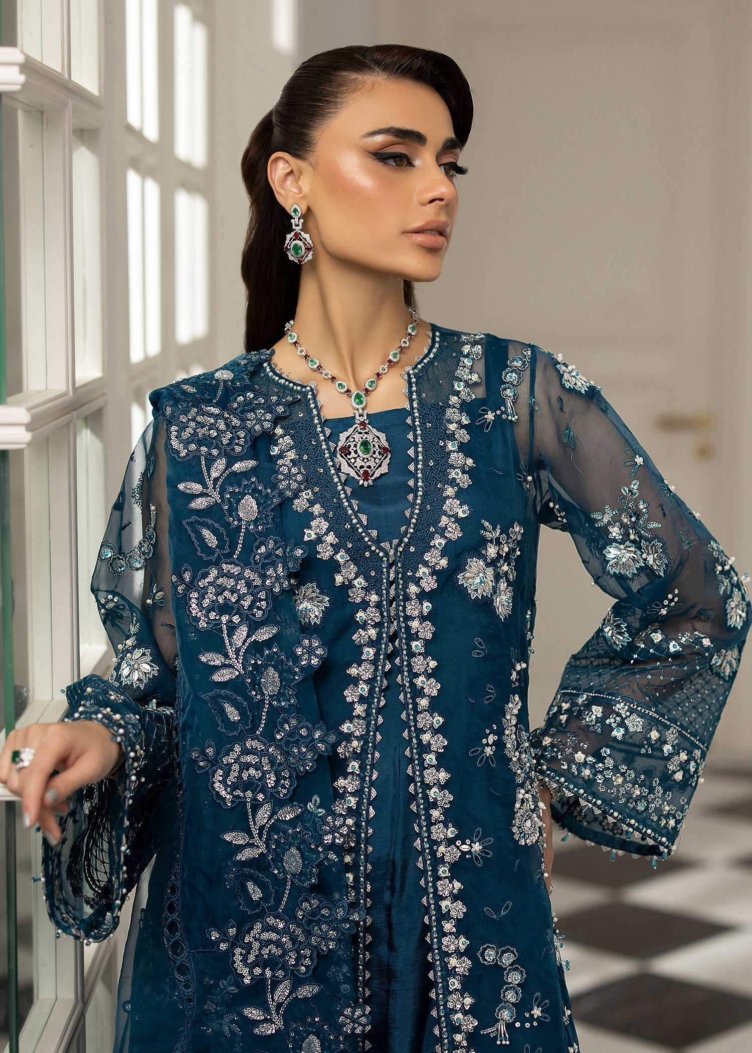 Sardinia | La More 24 | Blue Mirage by Designer Sardinia - House of Maryam - Pakistani Designer Ethnic Wear in {{ shop.shopifyCountryName }}