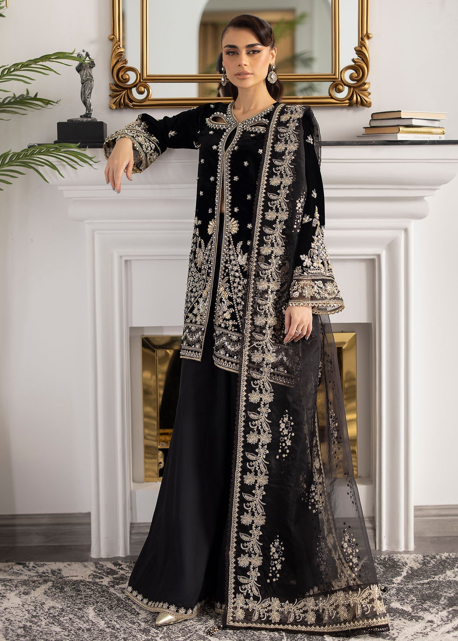 Sardinia | La More 24 | Midnight Lush by Designer Sardinia - House of Maryam - Pakistani Designer Ethnic Wear in {{ shop.shopifyCountryName }}