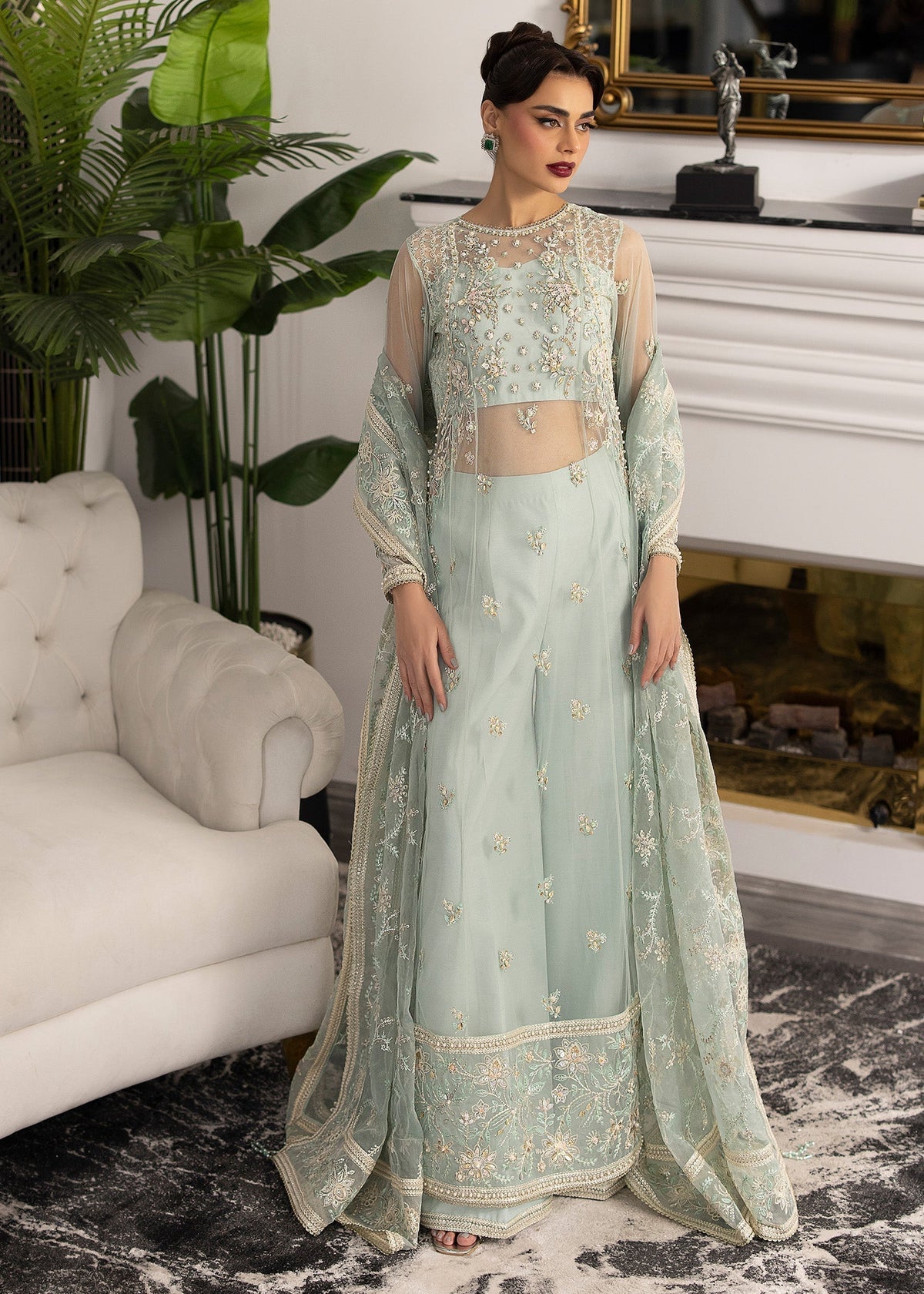 Sardinia | La More 24 | Ocean Mist -  Sardinia Ladies Clothes - Original Designer Dress - House of Maryam