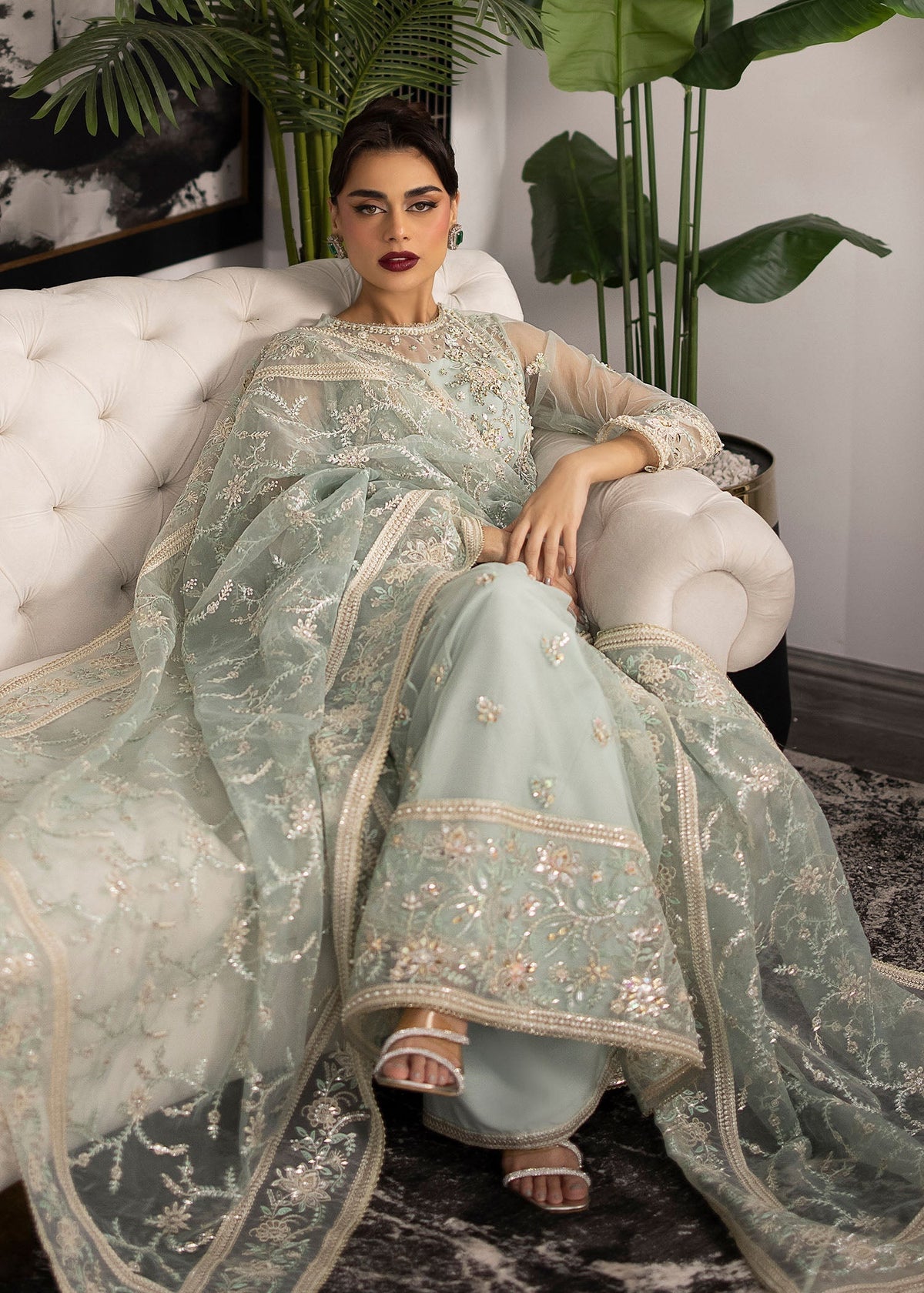 Sardinia | La More 24 | Ocean Mist -  Sardinia Ladies Clothes - Original Designer Dress - House of Maryam