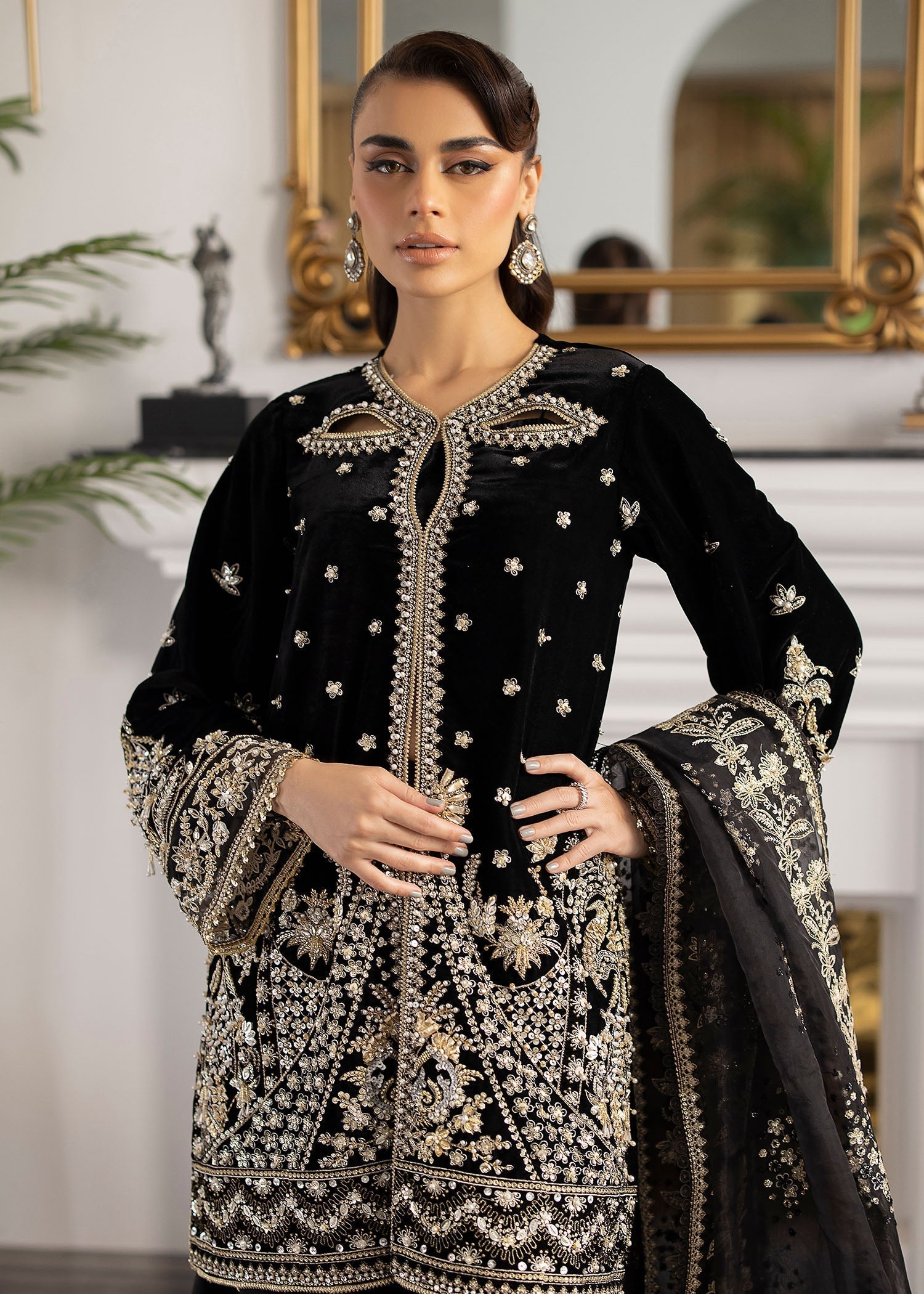 Sardinia | La More 24 | Midnight Lush by Designer Sardinia - House of Maryam - Pakistani Designer Ethnic Wear in {{ shop.shopifyCountryName }}