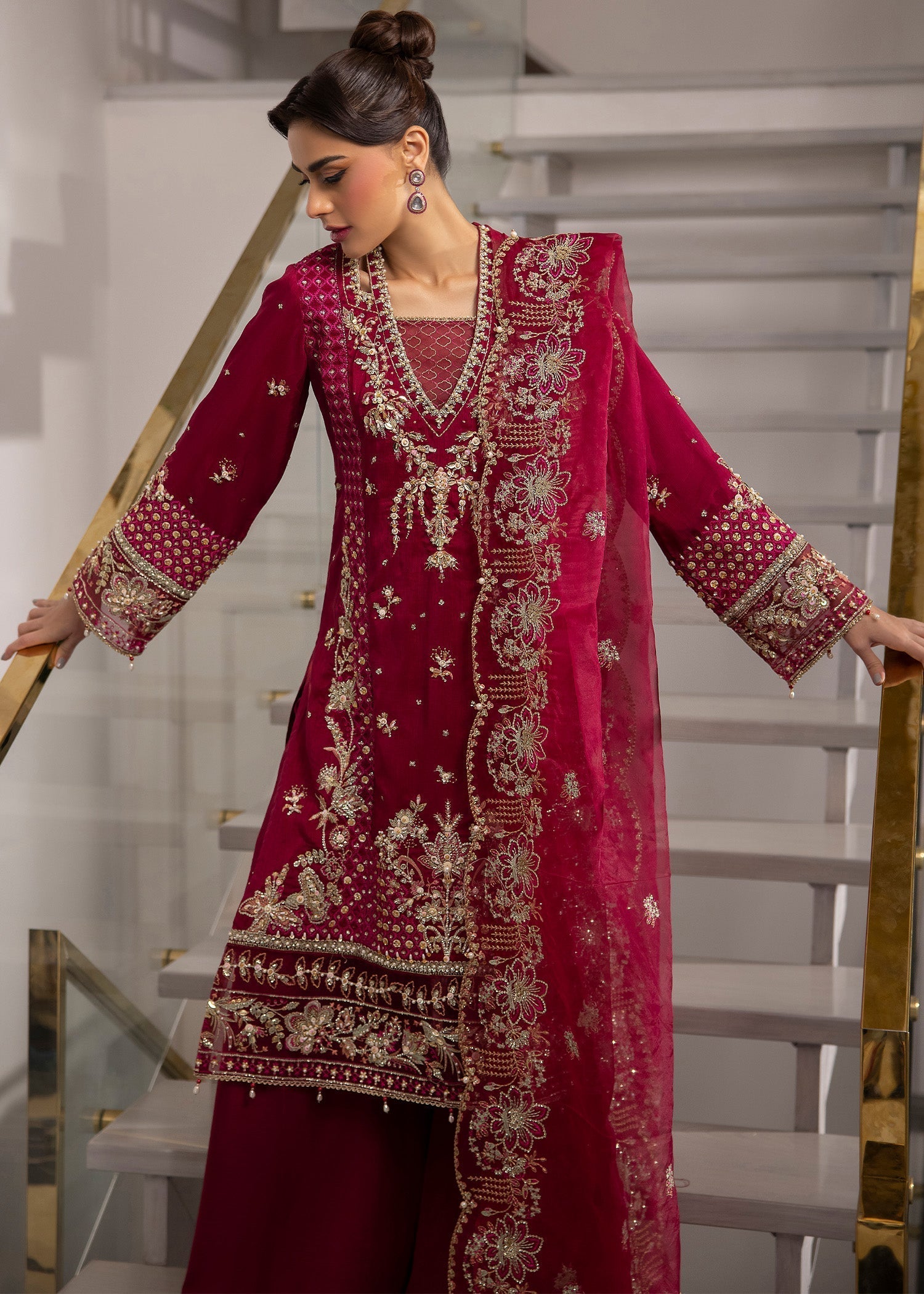 Sardinia | La More 24 | Scarlet dream by Designer Sardinia - House of Maryam - Pakistani Designer Ethnic Wear in {{ shop.shopifyCountryName }}