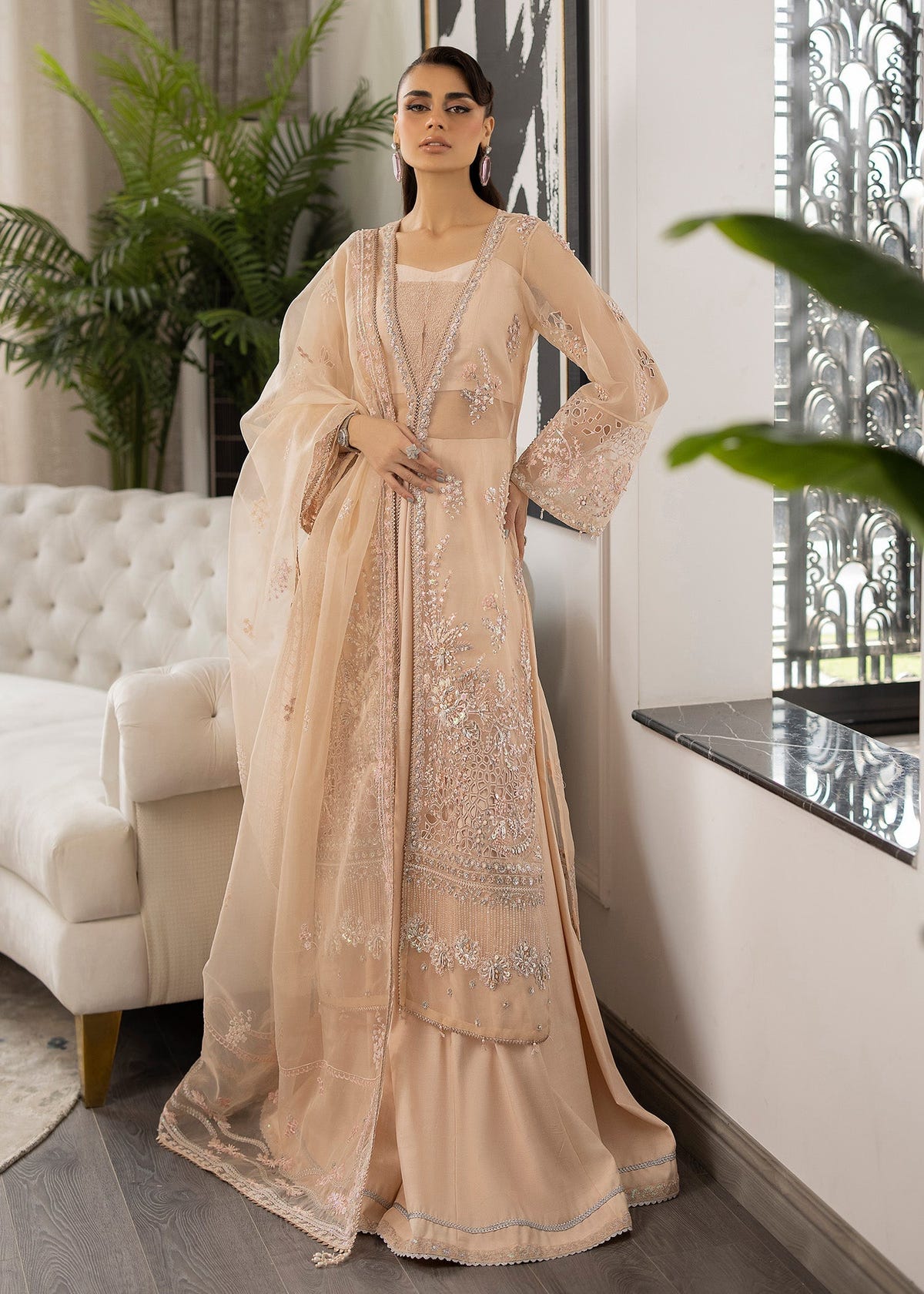 Sardinia | La More 24 | Peach Blossom -  Sardinia Ladies Clothes - Original Designer Dress - House of Maryam