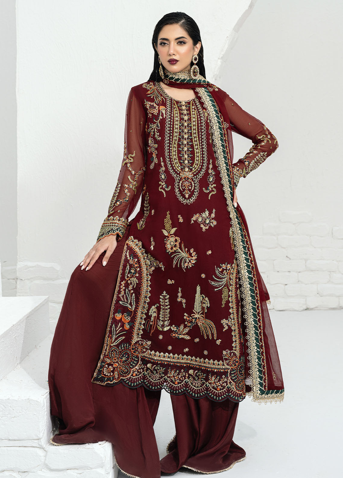 Sahane | Savoir Luxury Formals | CT-140002 Rouge - Savoir -  Sahane Formal - Original Designer Dress - House of Maryam