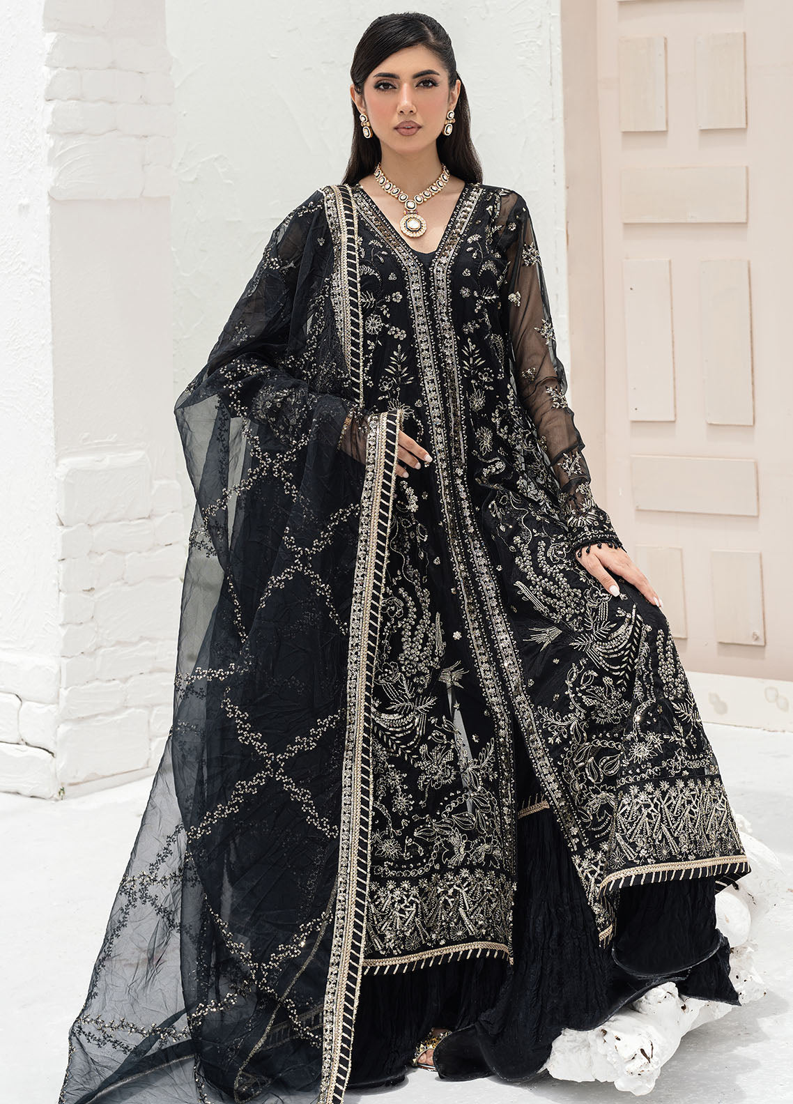 Sahane | Savoir Luxury Formals | CT-140007 Solene - Savoir by Designer Sahane - House of Maryam - Pakistani Designer Ethnic Wear in {{ shop.shopifyCountryName }}