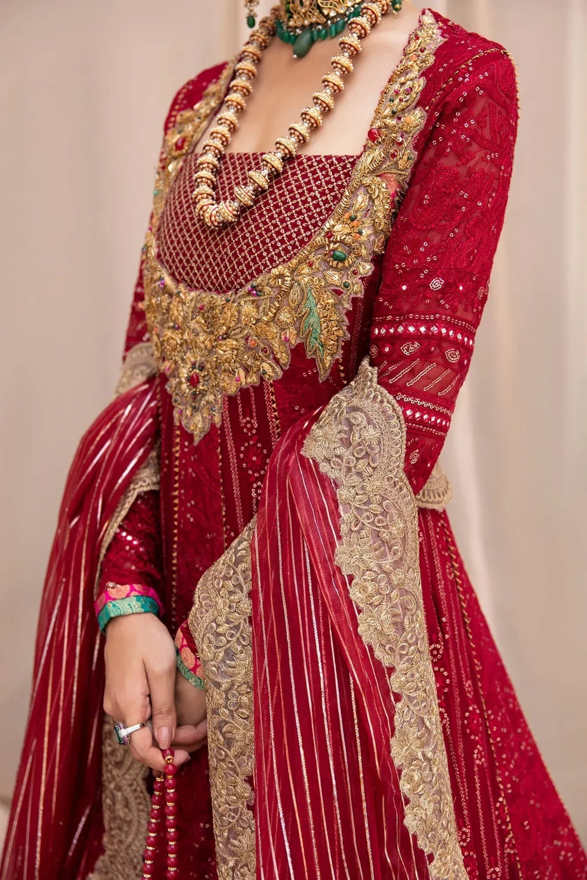 Musferah Saad | Symphony Wedding Formals | Scarlet Elegance-5