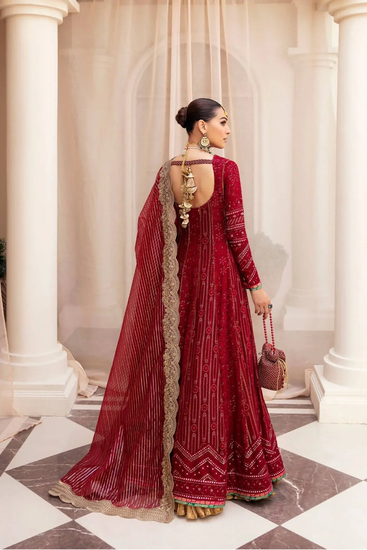 Musferah Saad | Symphony Wedding Formals | Scarlet Elegance, image 2