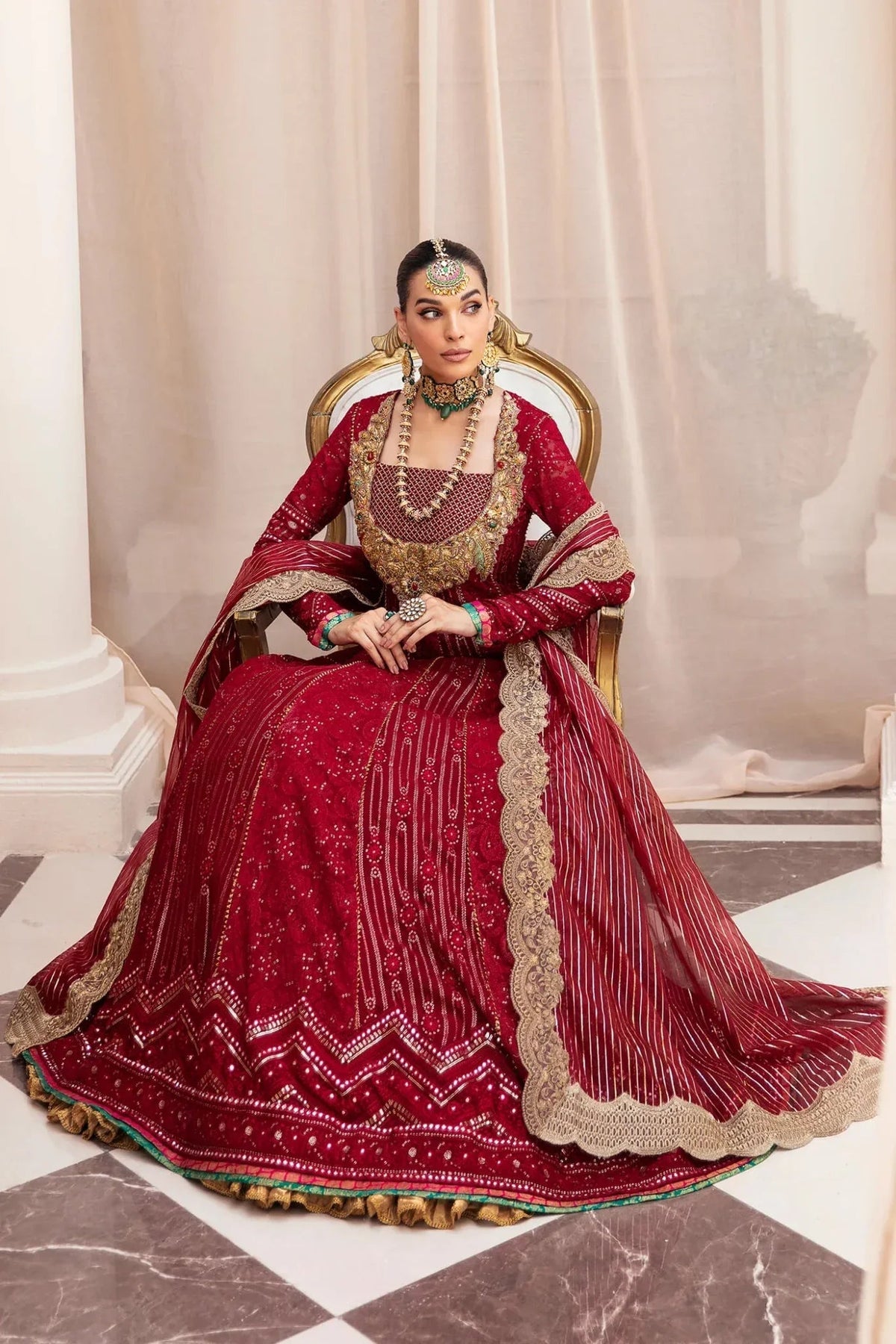 Musferah Saad | Symphony Wedding Formals | Scarlet Elegance-6