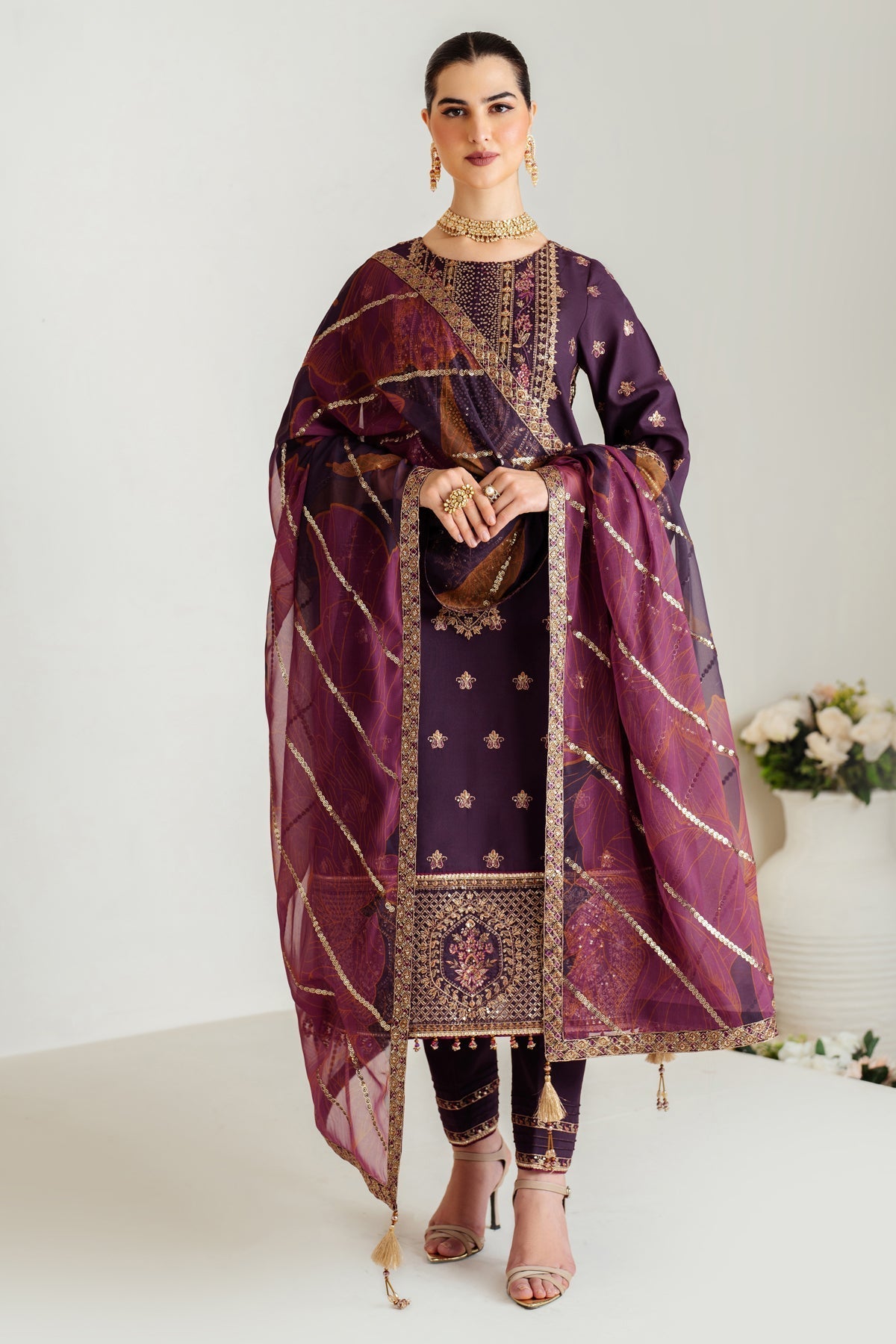 Alizeh | Luxury Raw Silk | AF-RS-05-SCARLET -  Alizeh Ladies Clothes -  House of Maryam