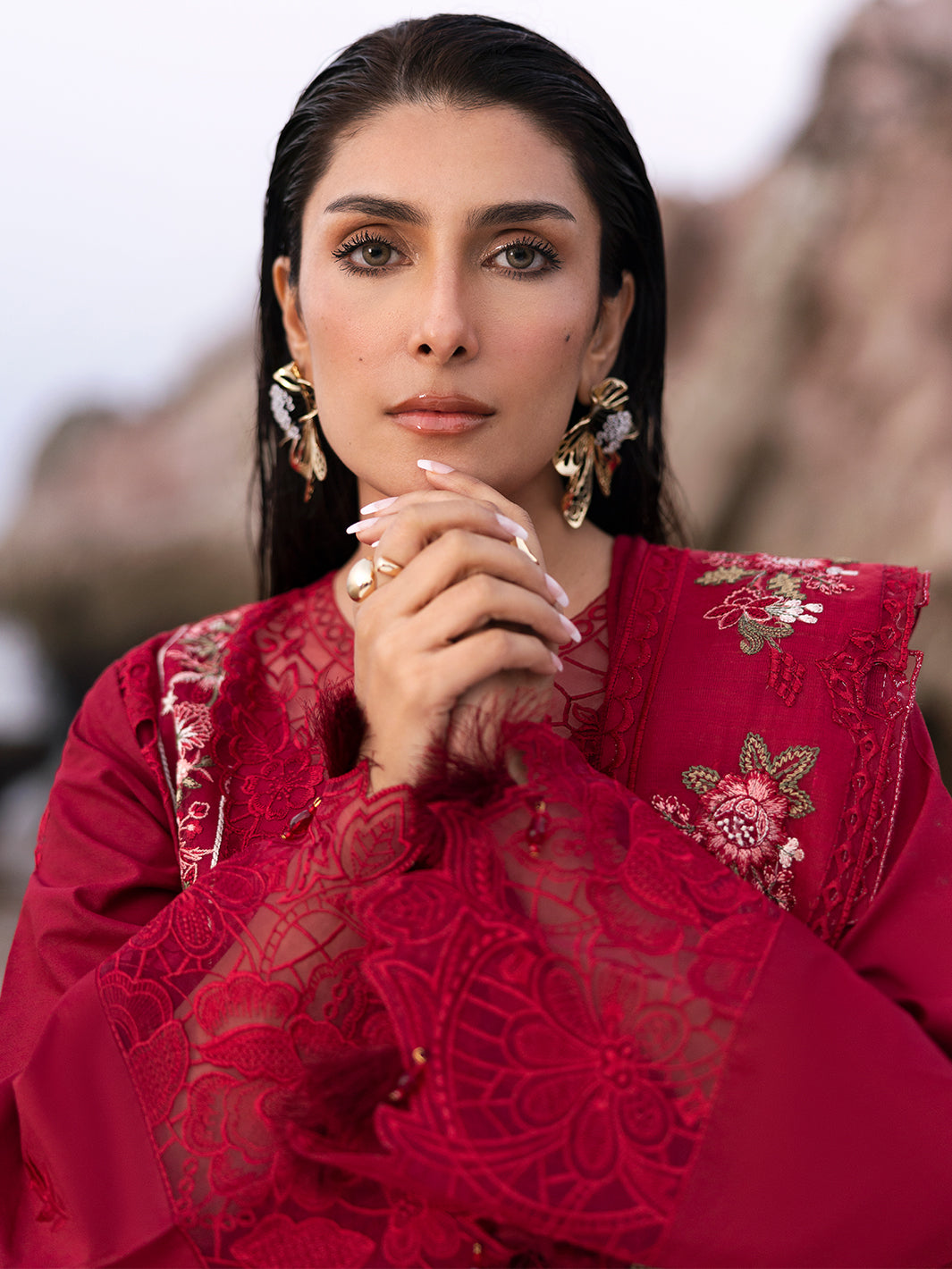 Mahnur | Sirena Luxury Lawn 25 | Scarlett -  Mahnur Ladies Clothes - Original Designer Dress - House of Maryam