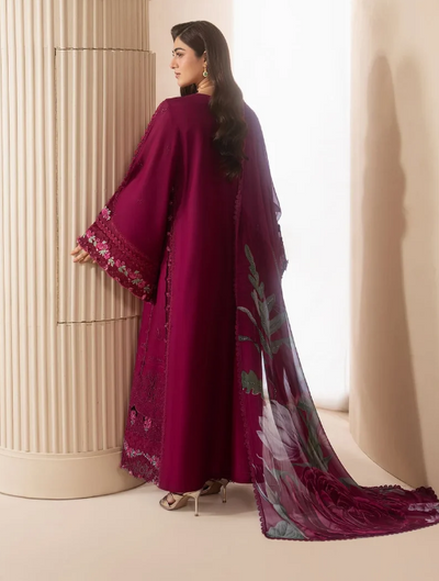 Elaf Premium | E Craft Chikankari 26 |EHC-4A GARNET