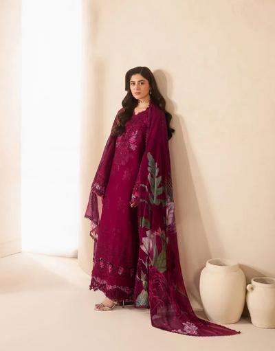 Elaf Premium | E Craft Chikankari 26 |EHC-4A GARNET