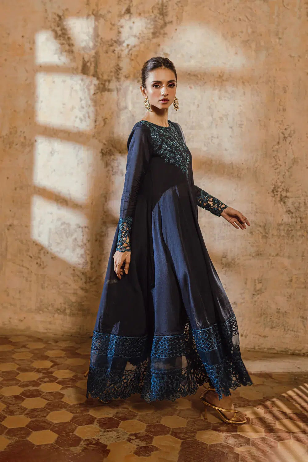 Azure | Embroidered Formals | Sea Bliss -  Azure Formal -  House of Maryam