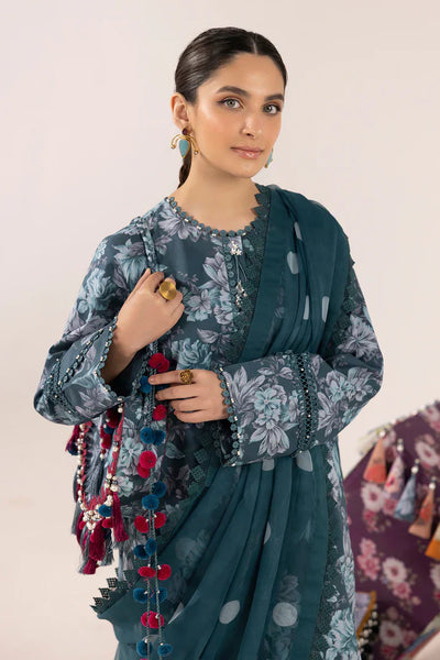 Alizeh | Sheen Lawn Prints 24 | Sea Mist -  Alizeh Luxury - Original Designer Dress - House of Maryam