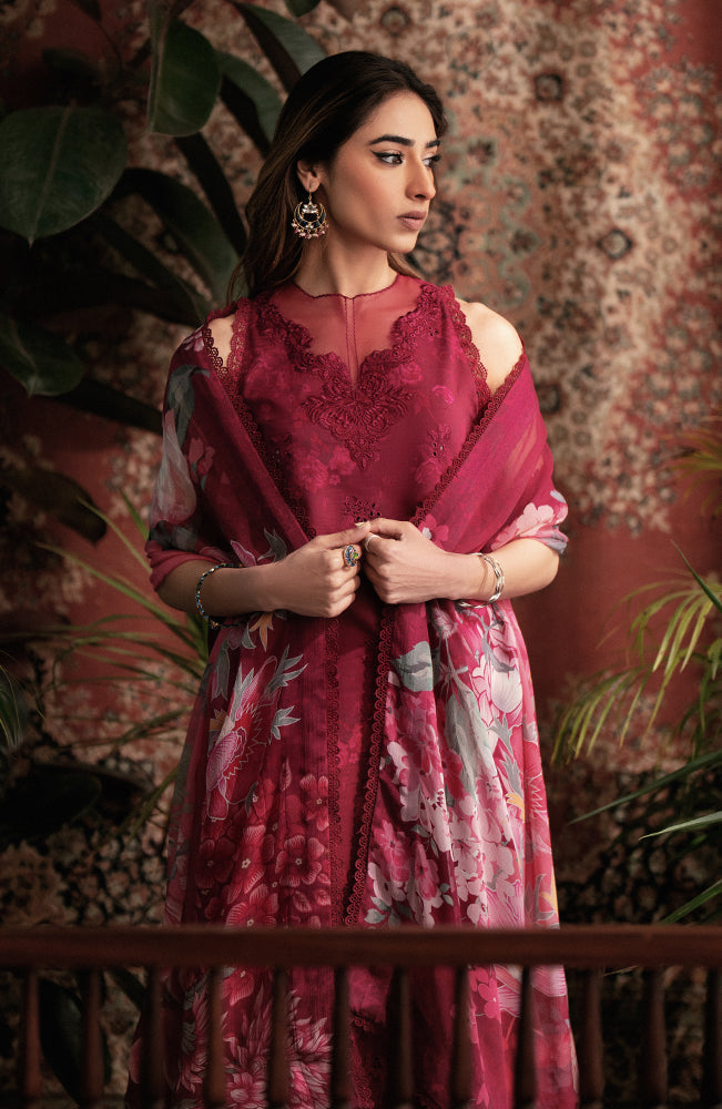 Seran | Afsanah Lawn 24 | Ruby -  Seran Luxury - Original Designer Dress - House of Maryam