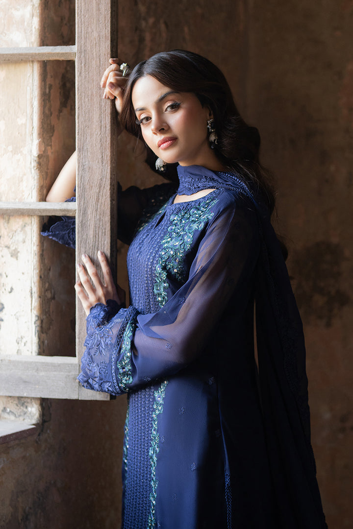 Azure | Ensembles Embroidered Formals | Serene Sapphire -  Azure Ladies Clothes - Original Designer Dress - House of Maryam