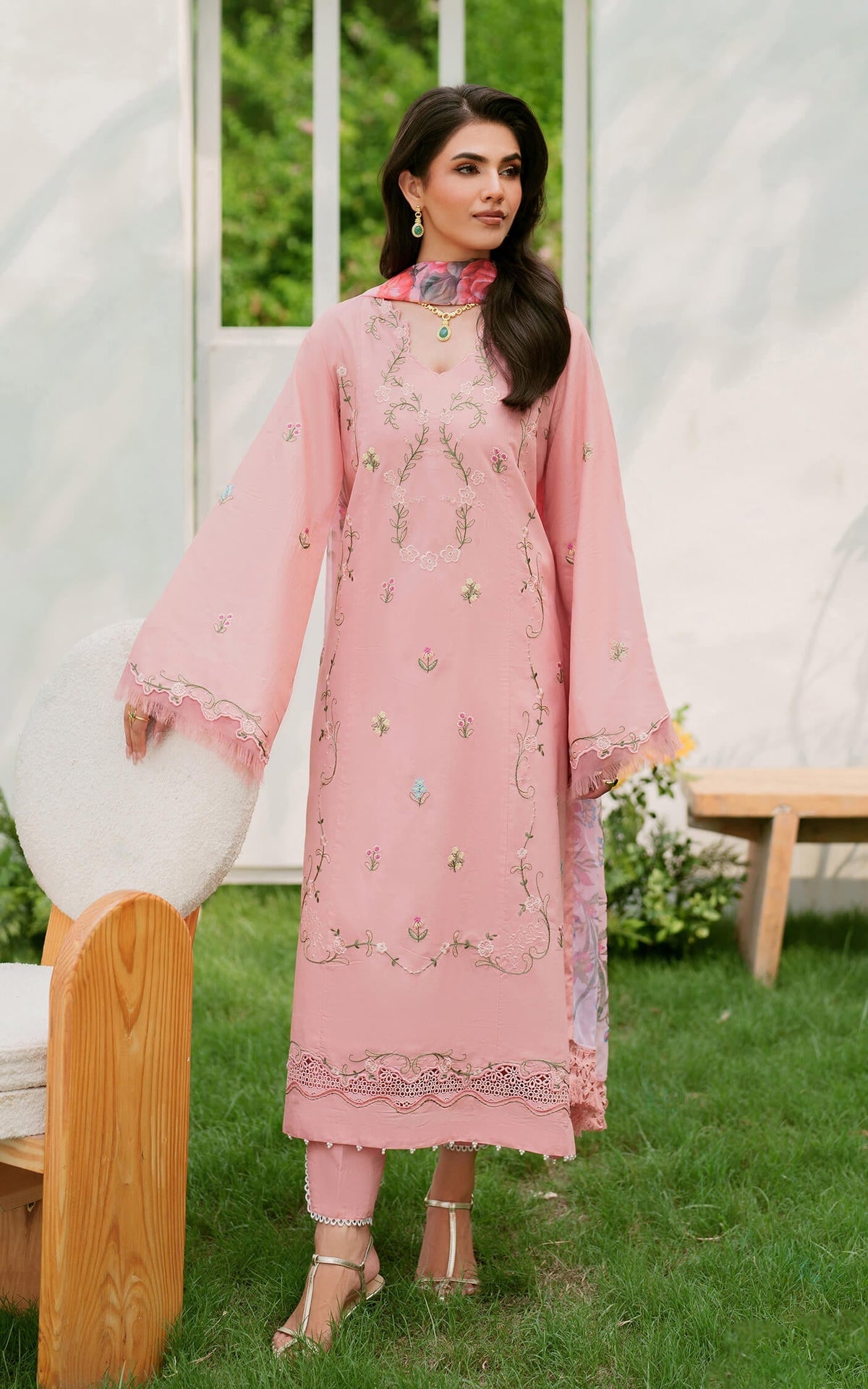 Asifa and Nabeel | Eden Cambric 25 | Serene Blush ECU25-01 -  Asifa and Nabeel Ladies Clothes - Original Designer Dress - House of Maryam
