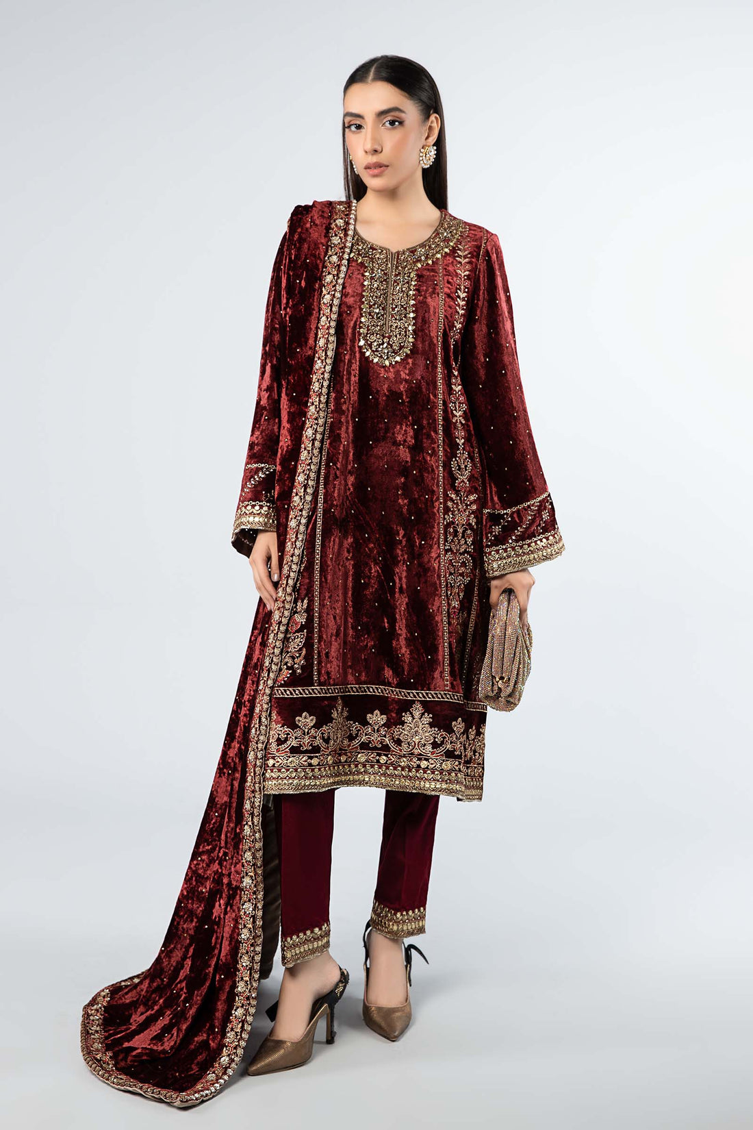 Maira B | Ready to Wear | SF-W24-14 -  Maria B Luxury Formals -  House of Maryam