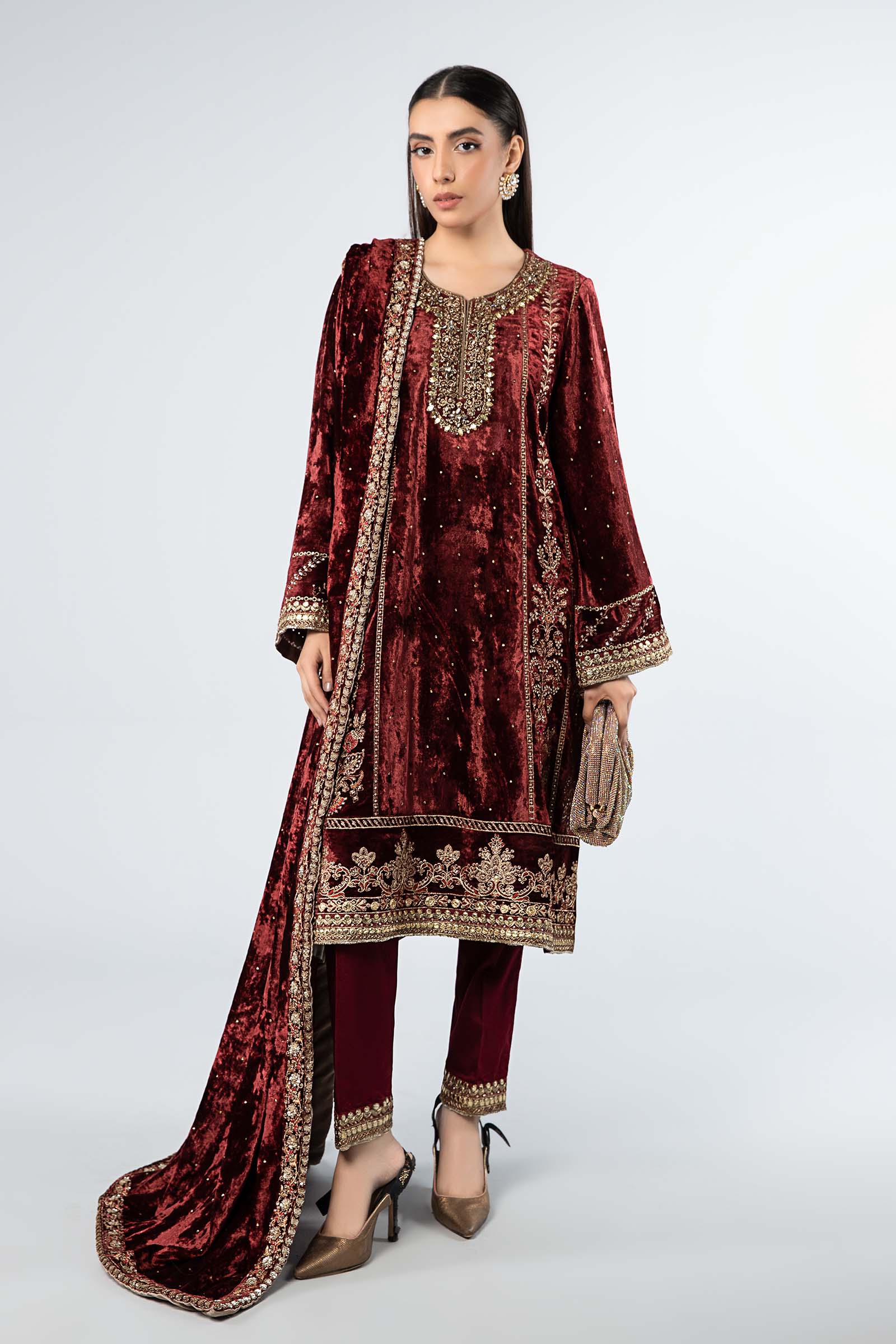 Maira B | Ready to Wear | SF-W24-14 -  Maria B Luxury Formals -  House of Maryam