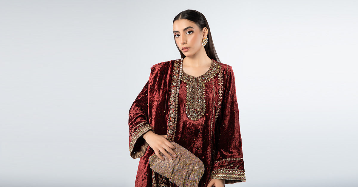 Maira B | Ready to Wear | SF-W24-14 -  Maria B Luxury Formals -  House of Maryam