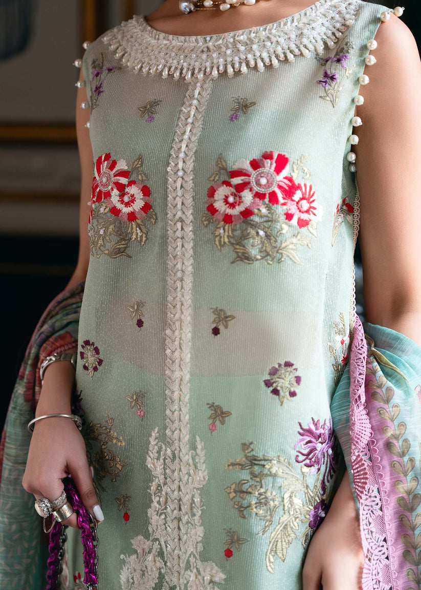Shiza Hassan | Aira Luxury Pret | Azure -  Shiza Hassan Formal - Original Designer Dress - House of Maryam