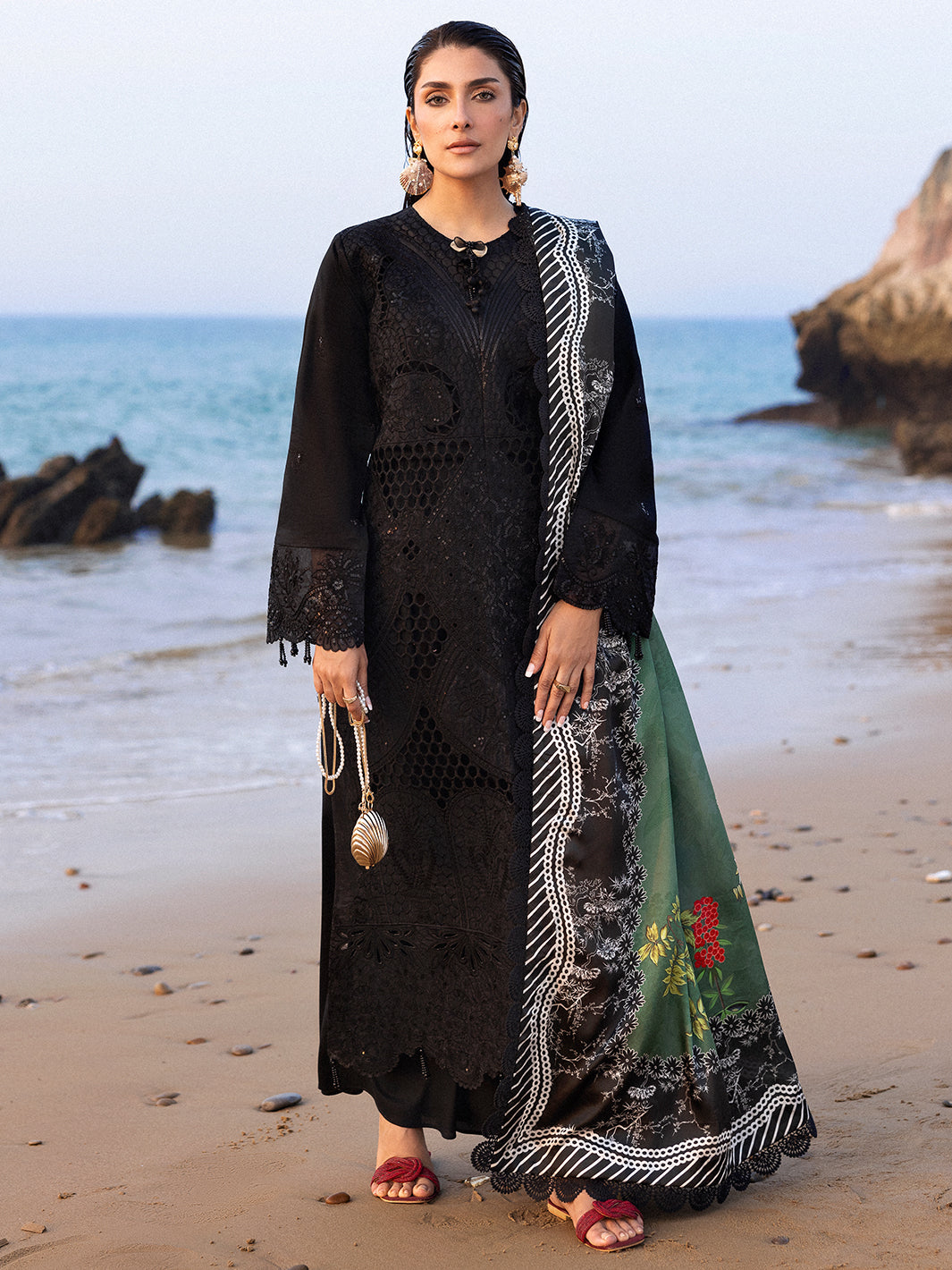 Mahnur | Sirena Luxury Lawn 25 | Sierra -  Mahnur Ladies Clothes - Original Designer Dress - House of Maryam