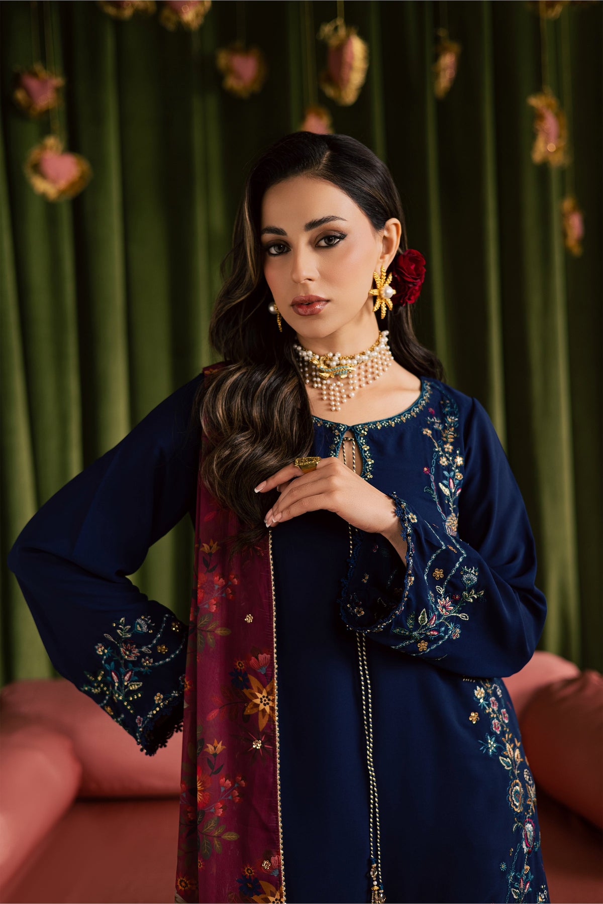 Batik | Gulmohar Festive Eid Edit 26' | Simona 3Pc, image 2