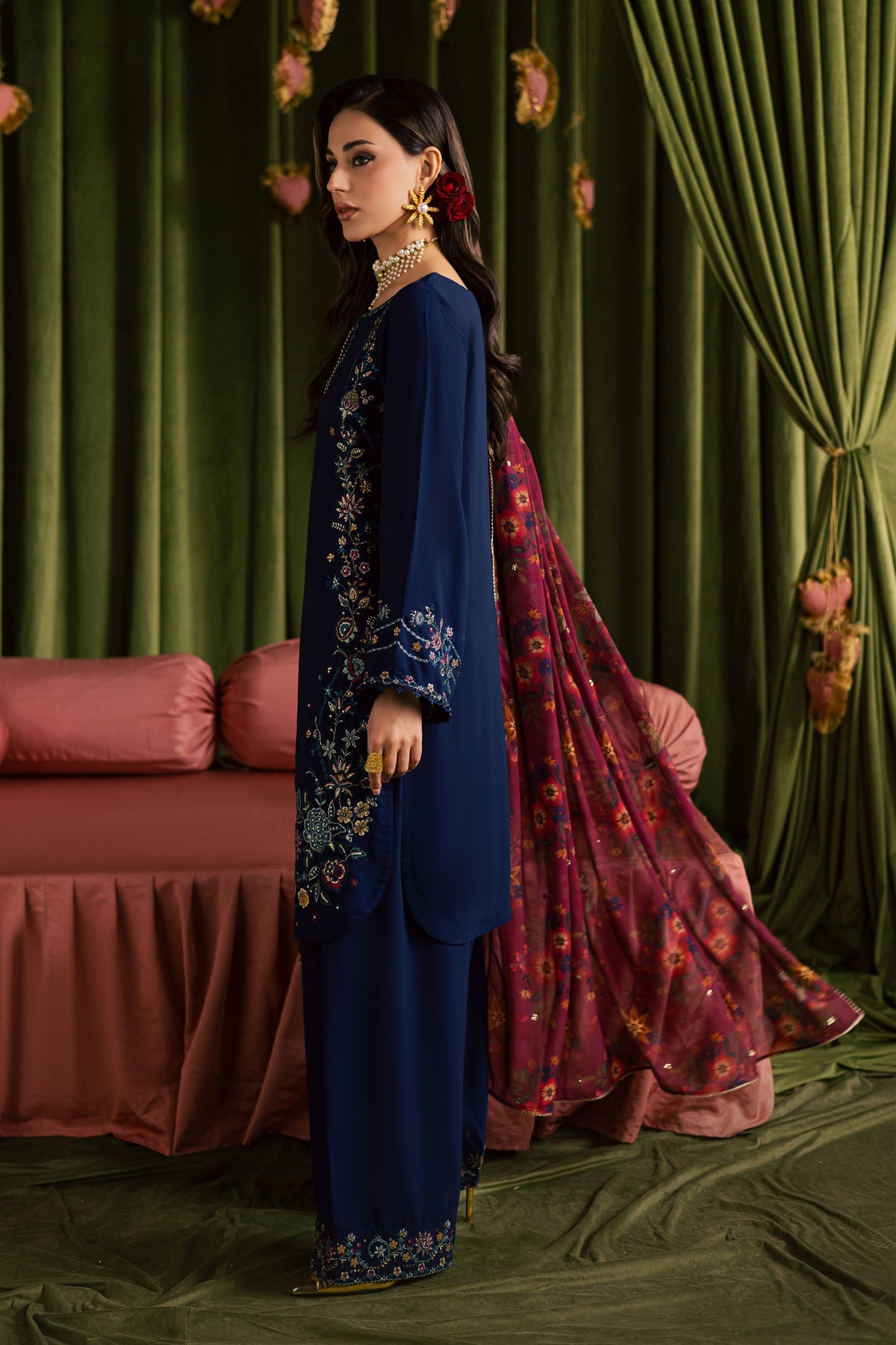 Batik | Gulmohar Festive Eid Edit 26' | Simona 3Pc, image 9