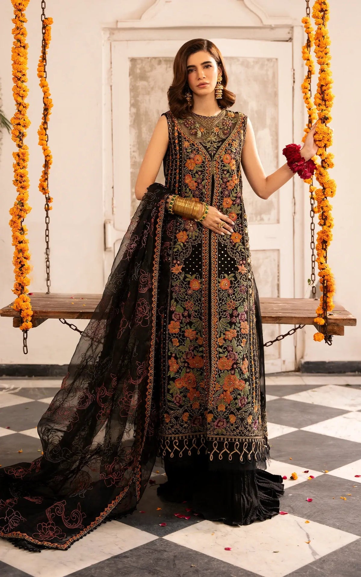Asifa and Nabeel | Sunehri Eid 25 | Sitara-(SEF25-03) -  Asifa and Nabeel Ladies Clothes - Original Designer Dress - House of Maryam