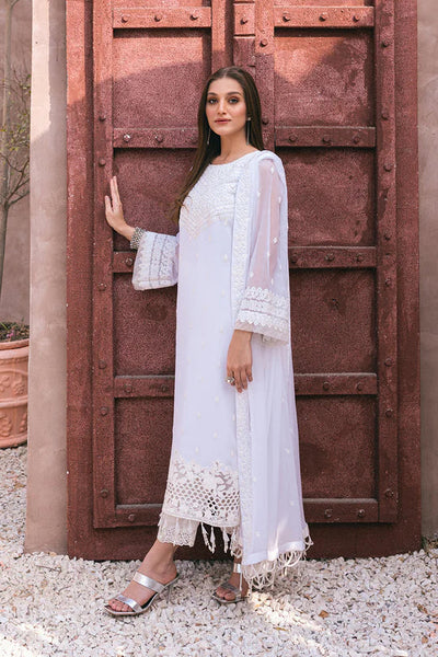 Azure | Embroidered Ensembles 3 Pcs | Snow Haze -  Azure Formal - Original Designer Dress - House of Maryam