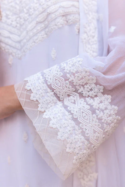 Azure | Embroidered Ensembles 3 Pcs | Snow Haze -  Azure Formal - Original Designer Dress - House of Maryam