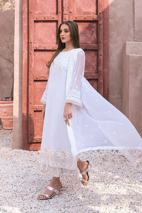 Azure | Embroidered Ensembles 3 Pcs | Snow Haze -  Azure Formal - Original Designer Dress - House of Maryam