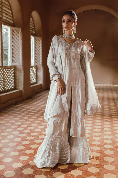Azure | Embroidered Formals | Snowfall -  Azure Formal - Original Designer Dress - House of Maryam
