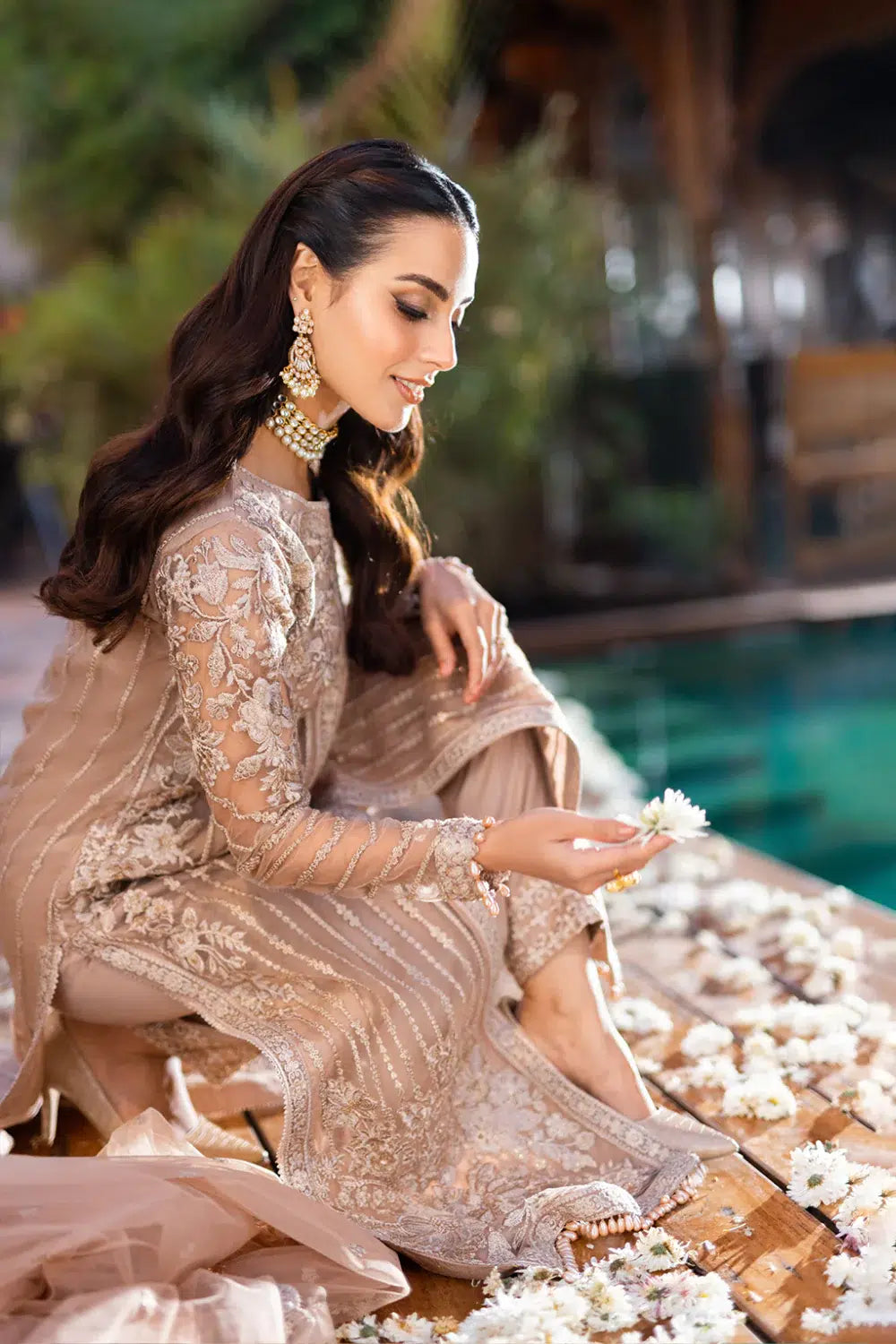 Azure | Embroidered Formals | Star Dazzle -  Azure Formal - Original Designer Dress - House of Maryam
