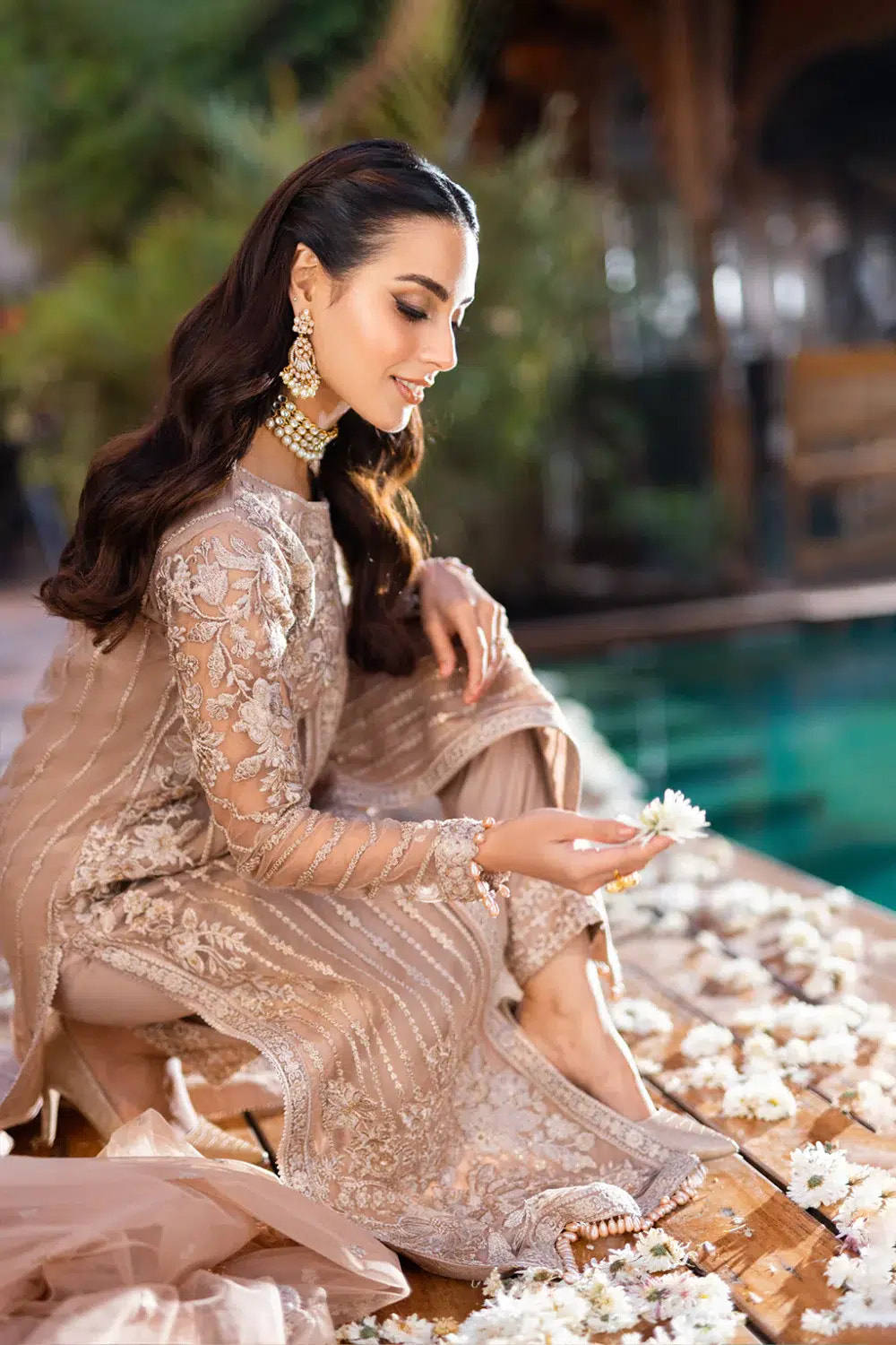 Azure | Embroidered Formals | Star Dazzle -  Azure Formal - Original Designer Dress - House of Maryam