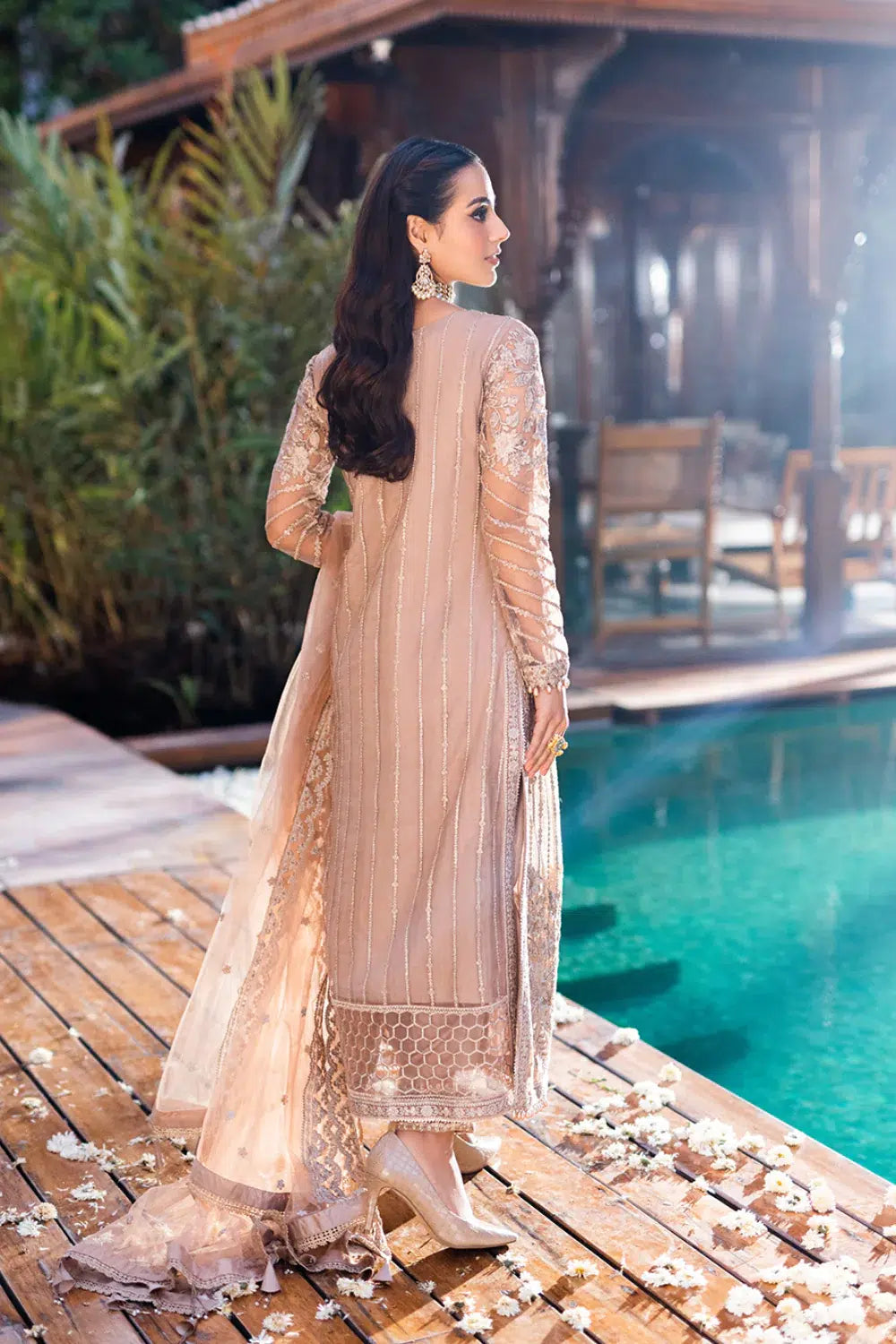 Azure | Embroidered Formals | Star Dazzle -  Azure Formal - Original Designer Dress - House of Maryam
