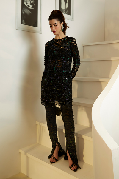 Suffuse Esme cutwork shirt and pants, photo 3