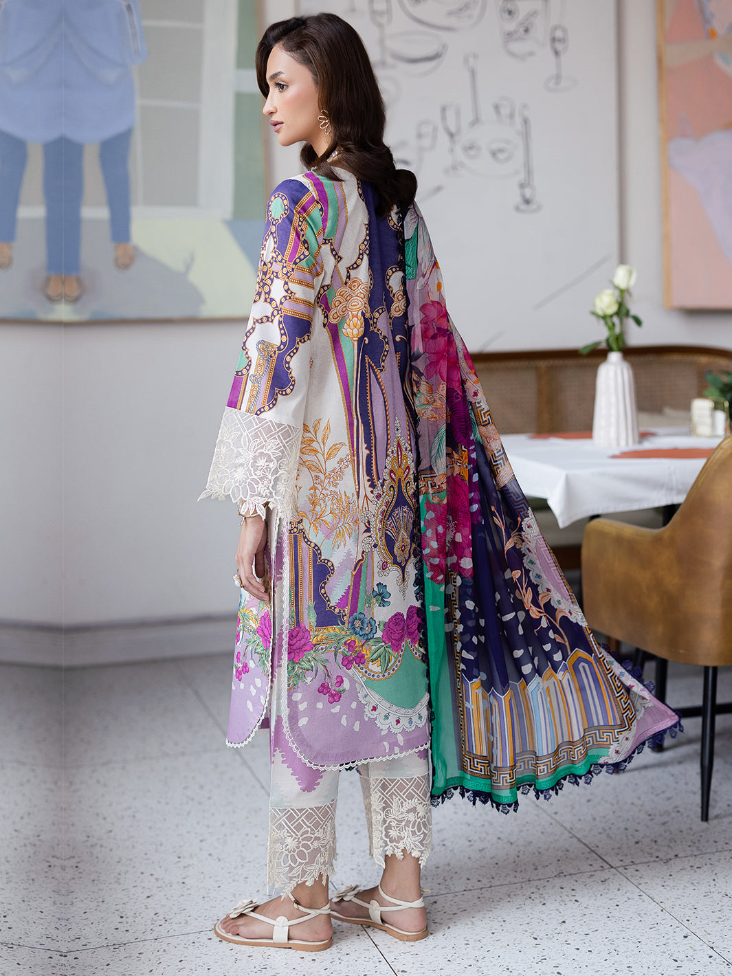 Mahnur | After Hours Luxury Lawn 25 | Sugar Rush -  Mahnur Ladies Clothes - Original Designer Dress - House of Maryam