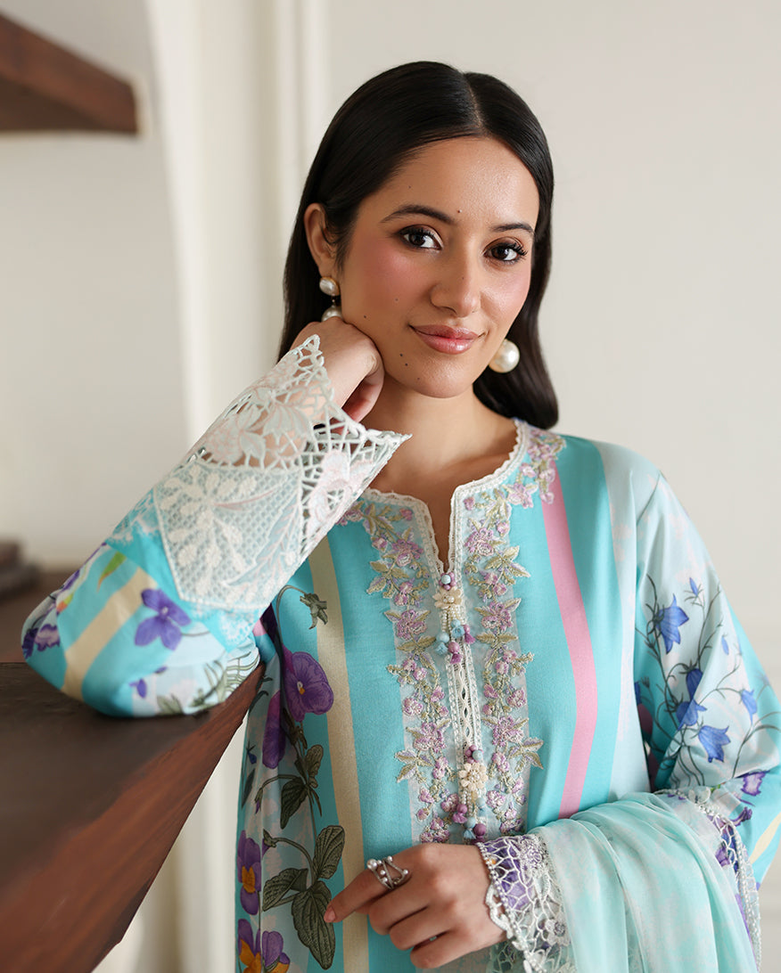 Roheenaz | Sunlit Tales Printed Embroidered Edit | Sunbeam story-3