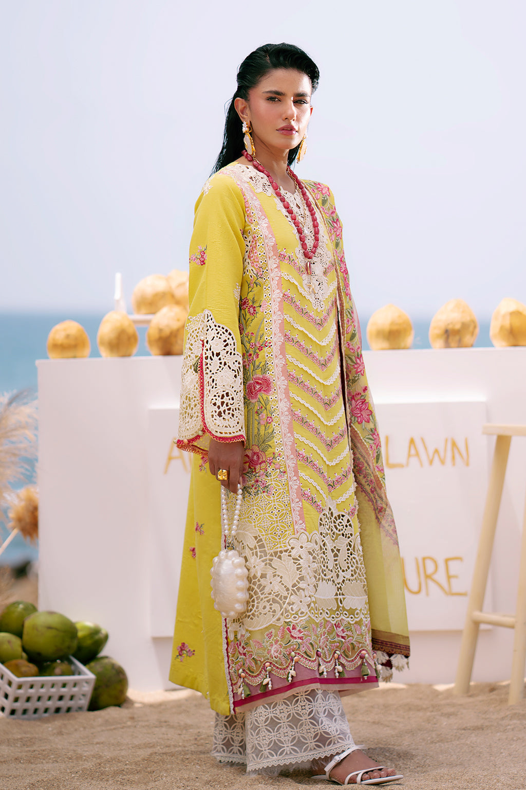 AJR Couture | Dastan Luxury Lawn 25 | Sunset -  AJR Couture Ladies Clothes - Original Designer Dress - House of Maryam