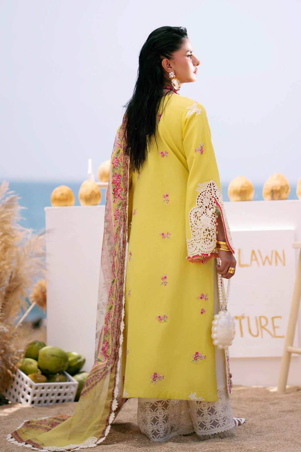 AJR Couture | Dastan Luxury Lawn 25 | Sunset -  AJR Couture Ladies Clothes - Original Designer Dress - House of Maryam