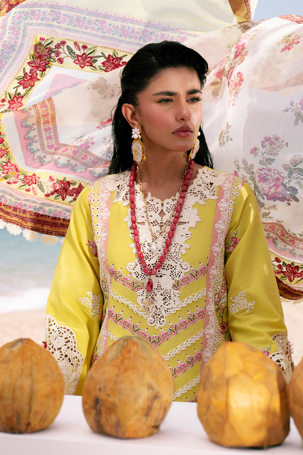 AJR Couture | Dastan Luxury Lawn 25 | Sunset -  AJR Couture Ladies Clothes - Original Designer Dress - House of Maryam