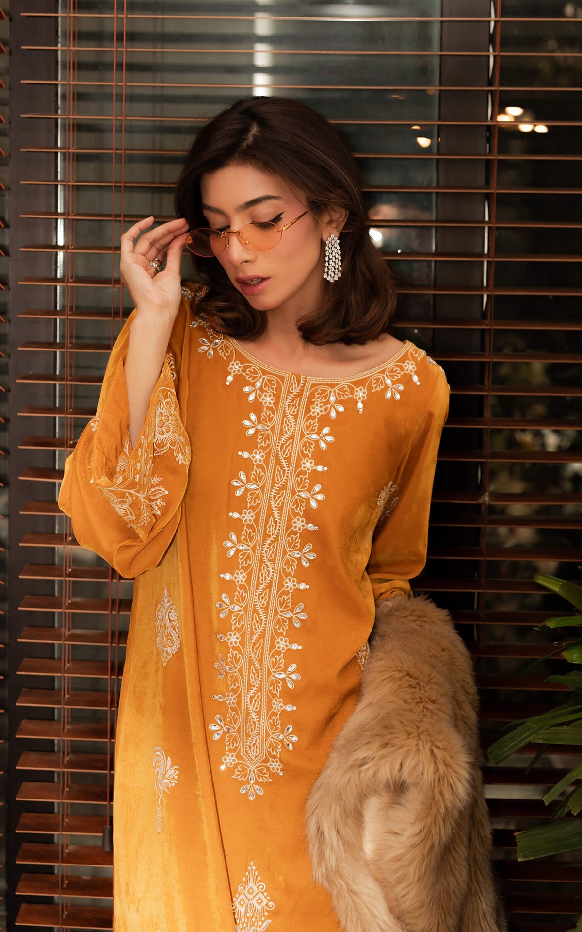 Asifa and Nabeel | Zephyr Formals | Sunset Velvet Ensemble, image 3