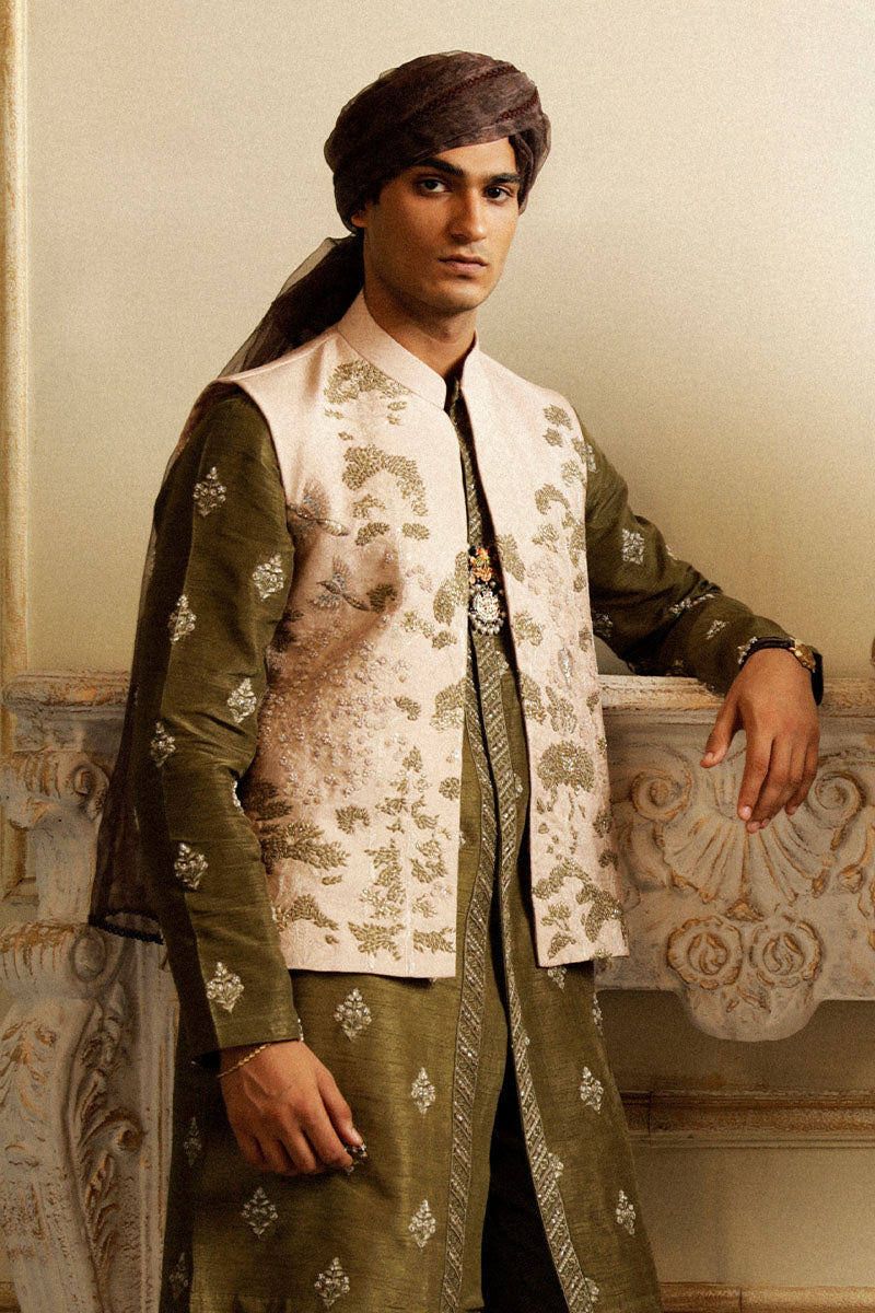 Republic By Omar Farooq | Luxury Rtw | "Faris" Waistcoat -  Republic by Omar Farooq Luxury RTW - Original Designer Dress - House of Maryam